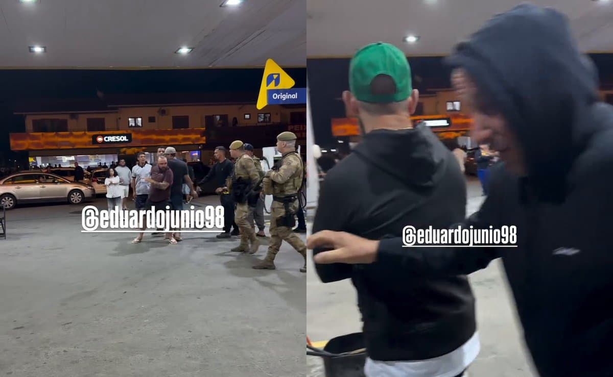 Briga em posto de combustível após a eleição acaba com o Tático da PM e spray de pimenta em SC