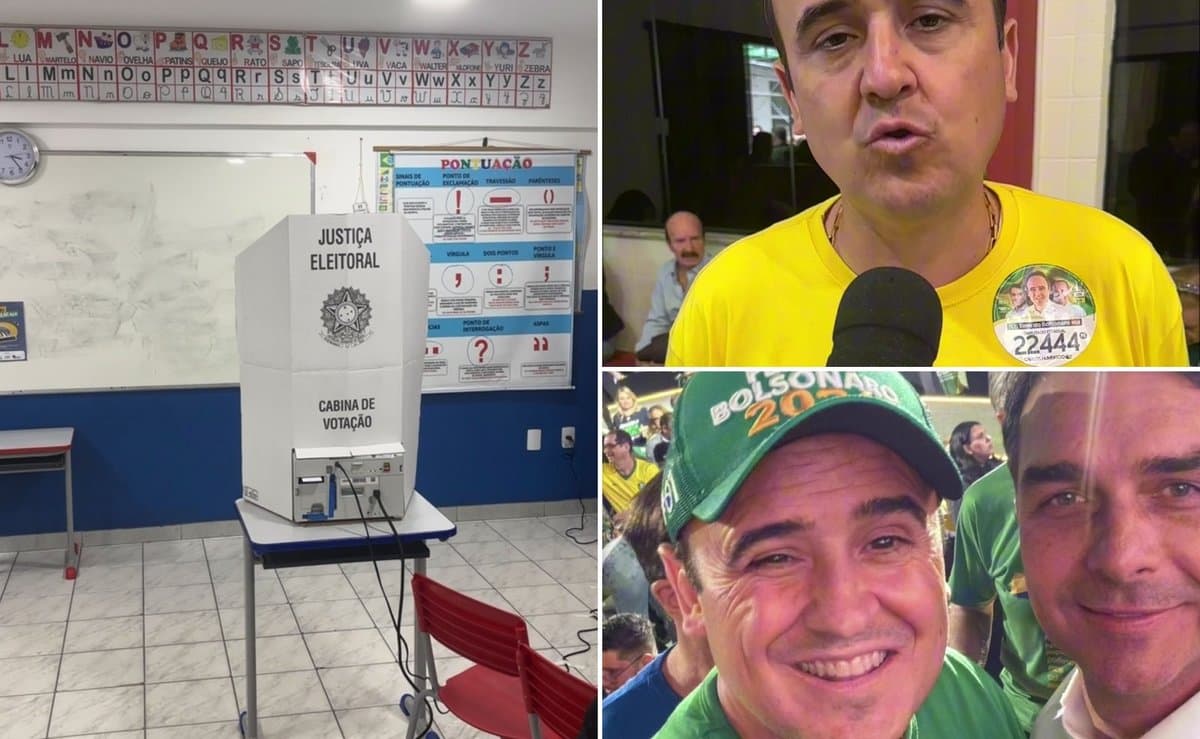 Carlos Humberto vota em Balneário Camboriú e crava Flávio Bolsonaro no primeiro turno
