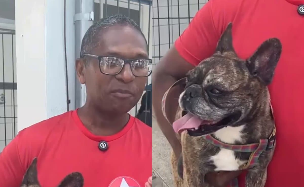 Eleitor de quatro patas: petista leva a cachorra para votar e quer ser deputado para os pets votarem