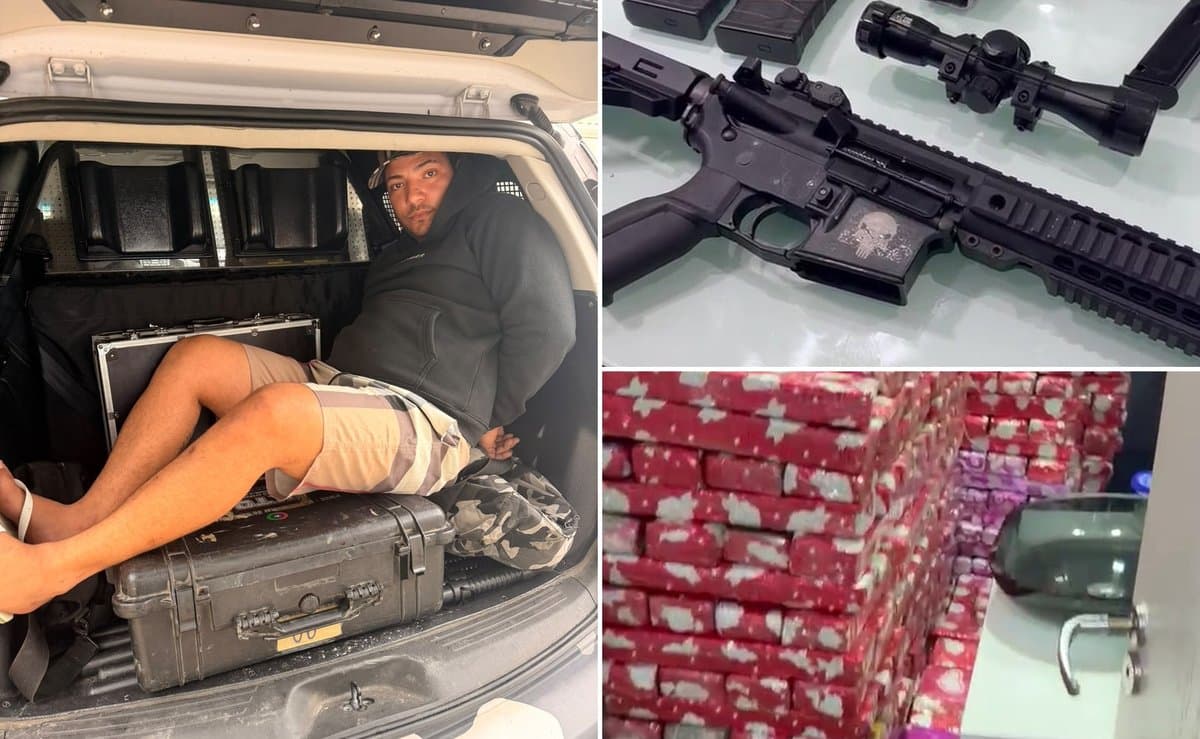 Choque da PMSC prende suspeito com fuzil e drogas após execução brutal em Palhoça