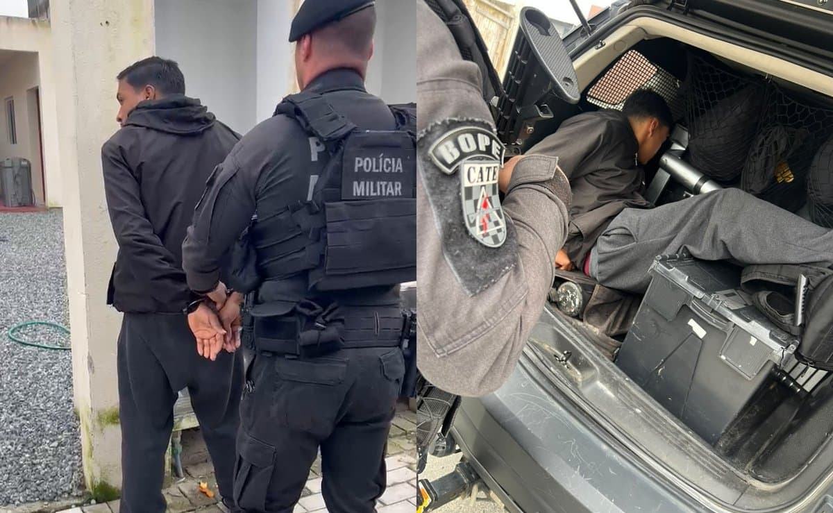 Foragido da Justiça do Acre suspeito de roubar pai de um policial do BOPE acaba preso pelo BOPE em Itapema
