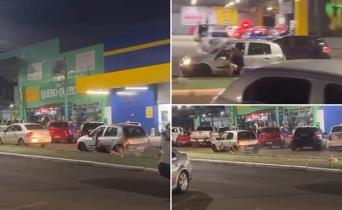 Pendurado na porta: homem é arrastado por carro em confusão na noite da eleição em SC
