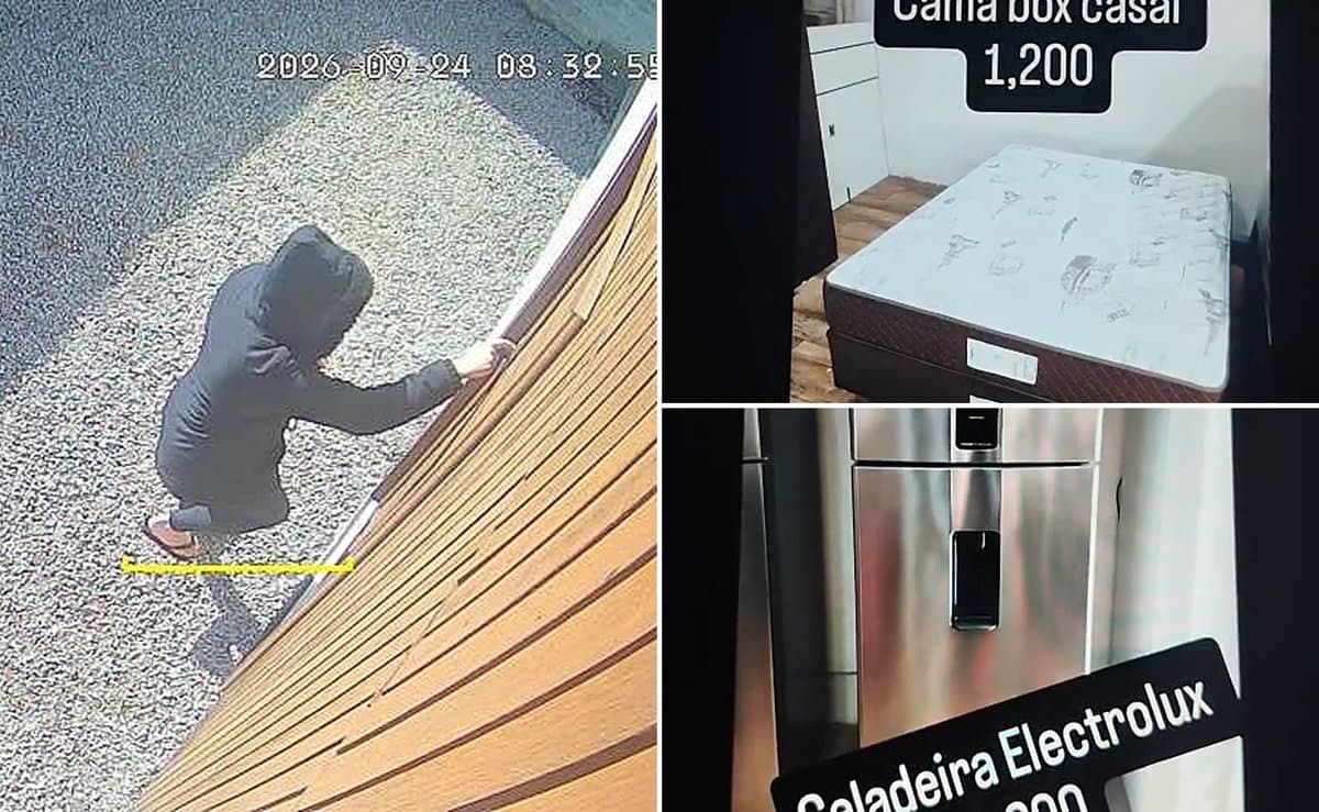Hóspede que fez a limpa em casa alugada anunciou nos stories a venda dos móveis em Santa Catarina