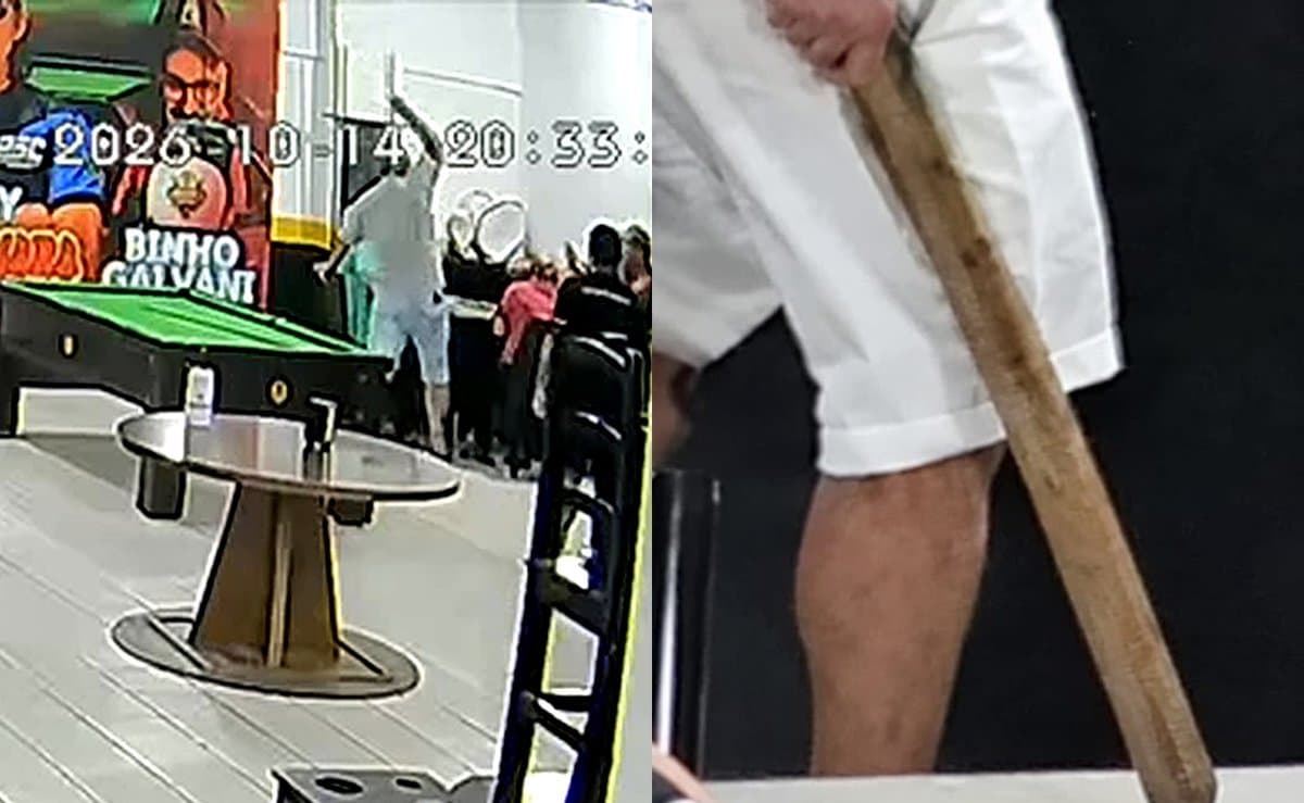 Homem ataca idoso de 70 anos pelas costas com taco de beisebol durante campeonato de dominó em SC