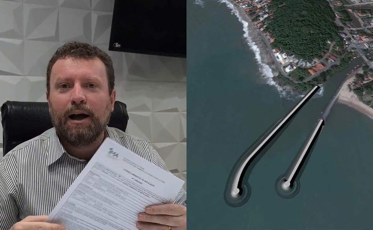 Licença libera molhe de 365 metros para pescadores que há anos sofrem para levar os barcos ao mar em SC