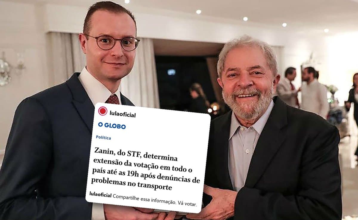Lula aproveita decisão de Zanin, seu ex-advogado, e chama o eleitor para votar até as 19h no 2º turno