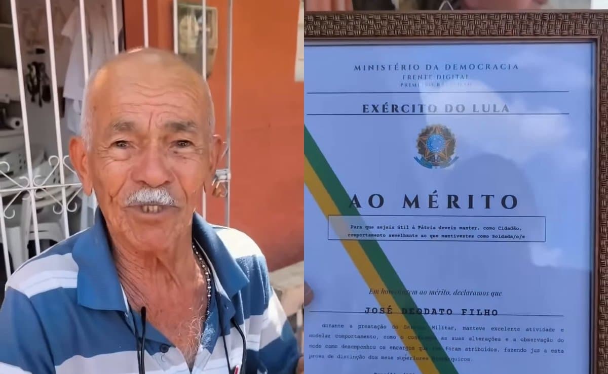 Lula começa a entregar certificados aos 'soldados' do Exército do Lula e publica vídeo de idoso todo feliz