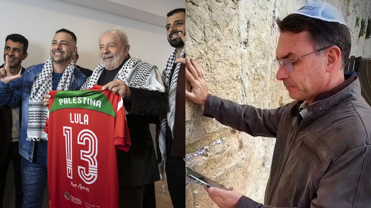 Lula vence na Palestina com 93% e Flávio Bolsonaro vence em Israel com 74%