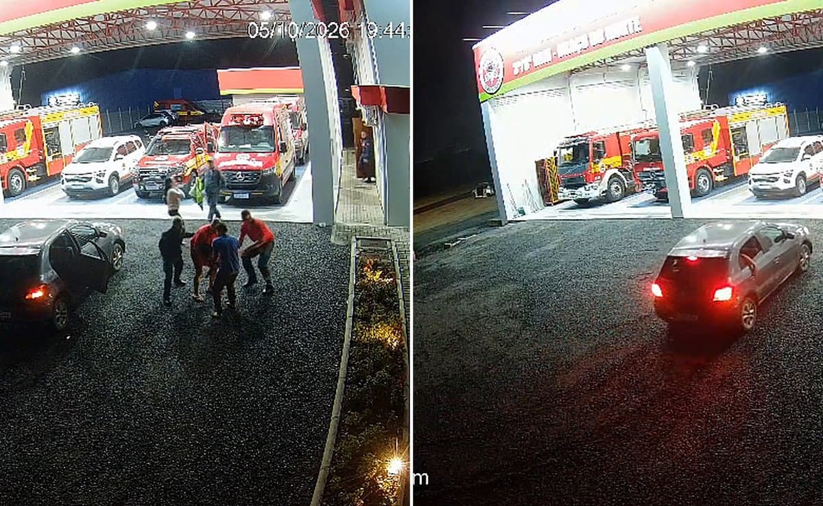 Mãe entra buzinando em quartel e bombeiro salva menina autista de 7 anos que não respirava em SC