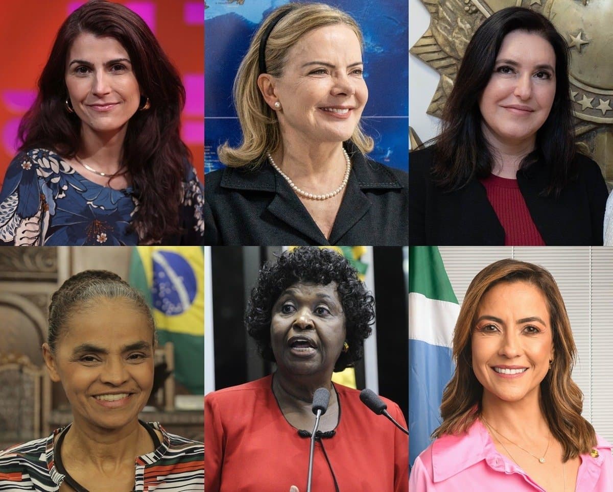 Manuela, Gleisi, Tebet, Marina, Benedita e Soraya ficam de fora do Senado