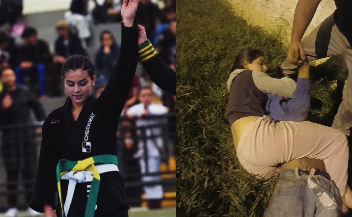 Menina de 14 anos usa jiu-jitsu e imobiliza homem que invadiu a casa da família e deu soco na mãe em SC