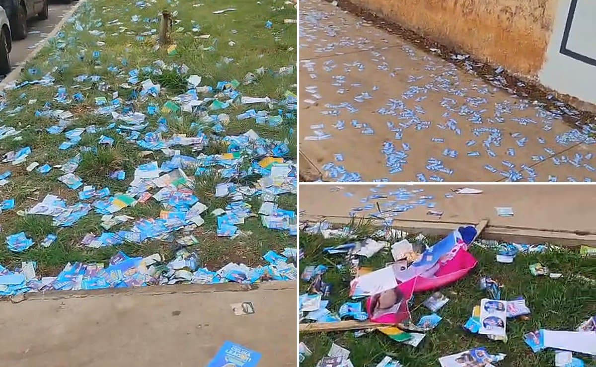 Morador de SC compara Brasília ao ver ruas cobertas de santinhos: ‘Santa Catarina é um paraíso’
