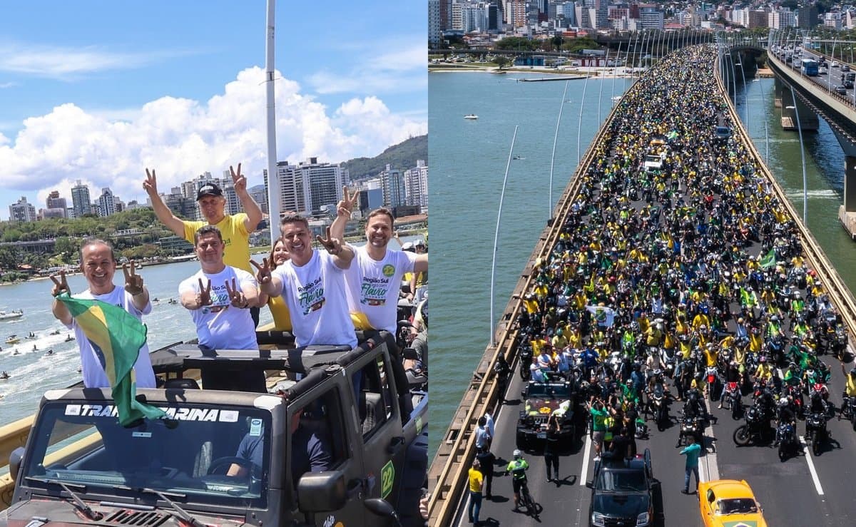 Moro diz que Florianópolis teve “a maior motociata da história” e crava: “Lula vai ser derrotado dia 25”