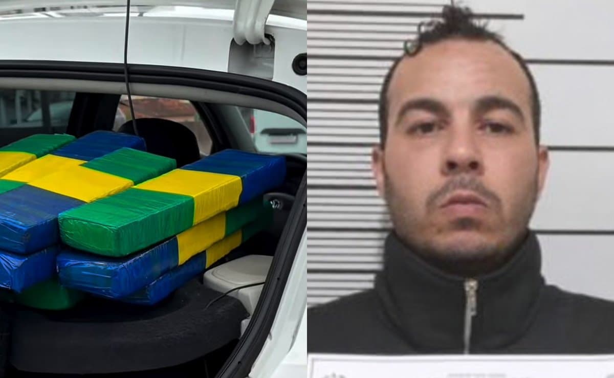 Motorista quebra o celular antes de descer e PM acha 30 kg de maconha no porta-malas do Gol em Itapema