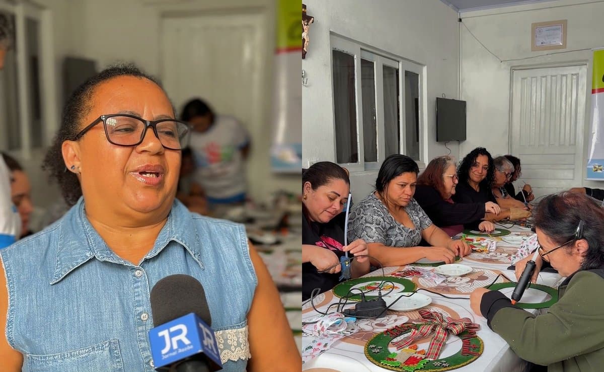 Itajaí tem 20 oficinas gratuitas de artesanato no bairro Cordeiros, com todo o material incluído