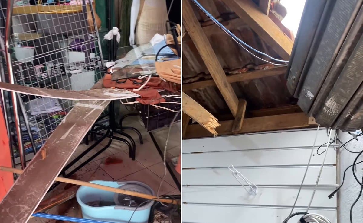 "Palhoça tá abandonada": comerciante desabafa após loja ser invadida mais uma vez