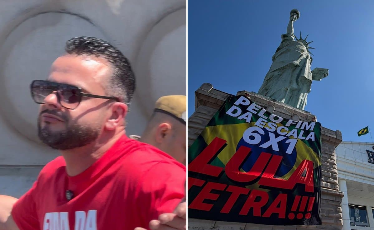 ‘É minha liberdade’: sindicalista assume bandeira ‘Lula tetra’ na Havan e rebate crítica em Criciúma