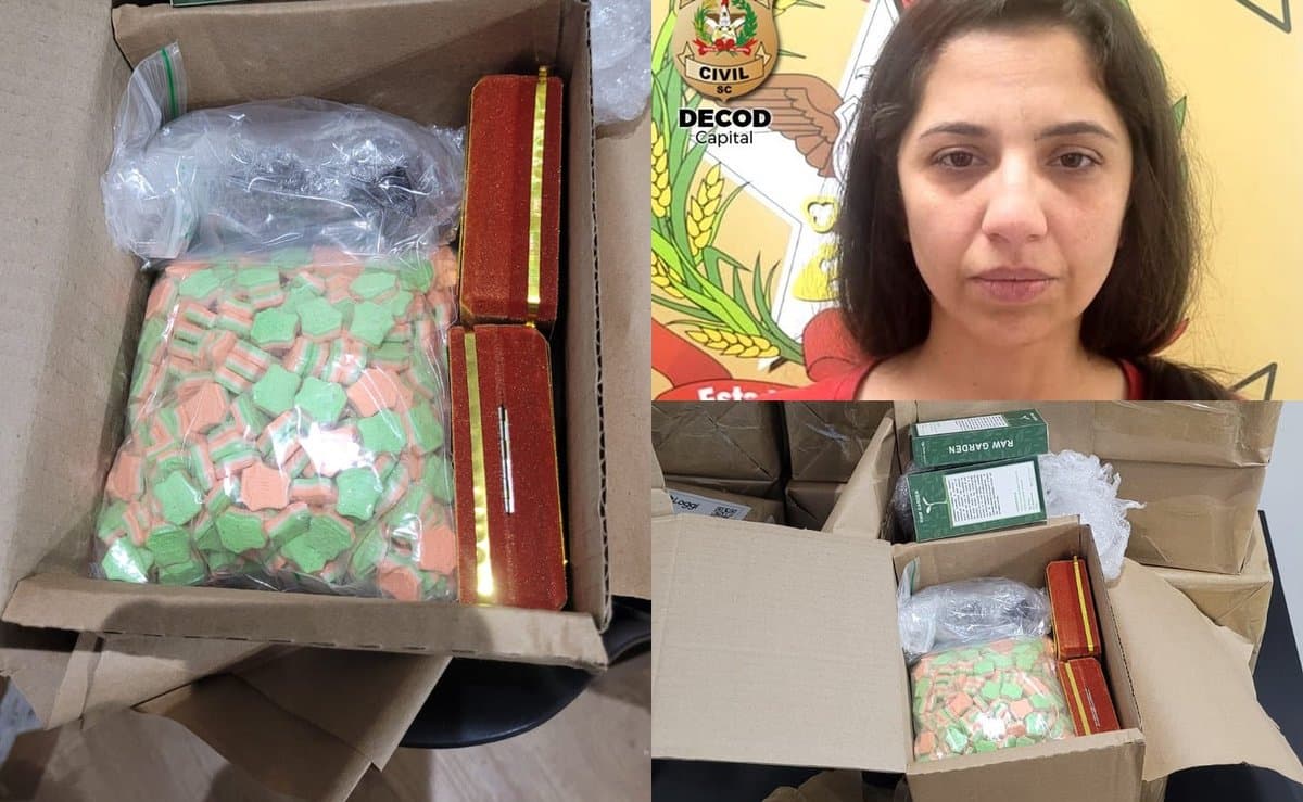 Suspeita de enviar drogas por encomenda para várias regiões do país é presa no Sul da Ilha, em Florianópolis