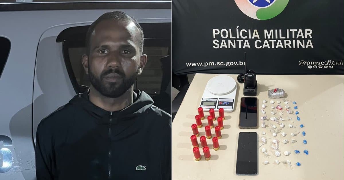 Traficante da Bahia é preso pelo Tático no Casarão, em Tijucas