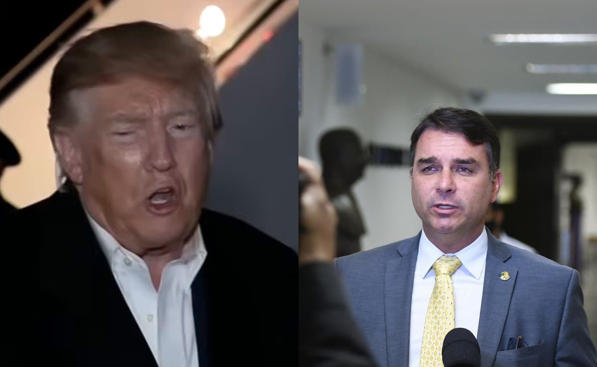 Trump diz que aprovaria ida de Flávio Bolsonaro aos EUA e chama eleição no Brasil de ‘terrível’