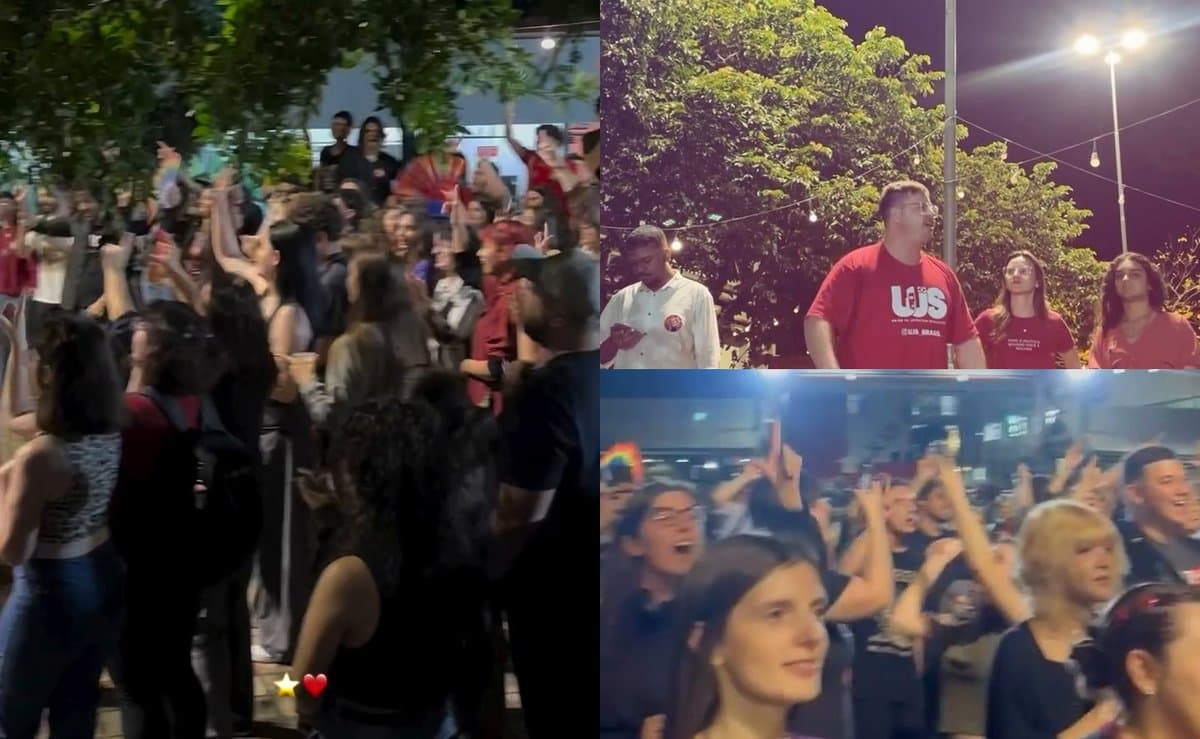 “Bolsonaro não vai se eleger”: depois da UFSC e da UFPR, estudantes fazem ato por Lula na Unesc, em Criciúma
