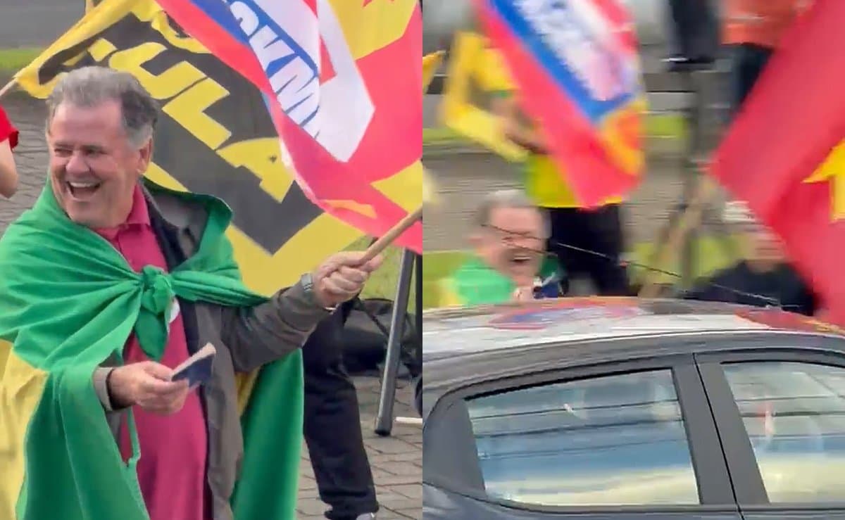 Vereador esquerdista toma carteira de trabalho de um motorista em ato pela reeleição do Lula em SC
