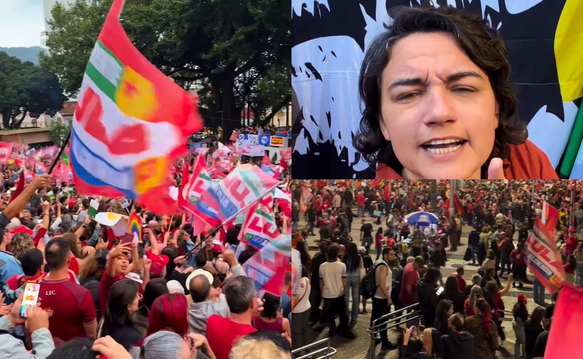Vereadora provoca em ato por Lula em Florianópolis: “Dizem que Santa Catarina só tem bolsonarista. Será?”