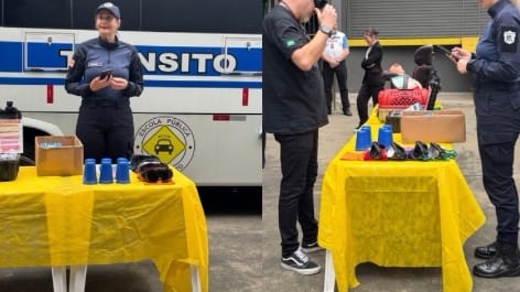 Semana Nacional de Trânsito em Blumenau leva aula de direção defensiva para dentro das empresas