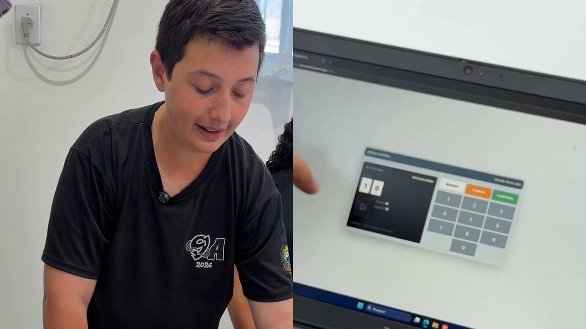 Aluno do 9º ano cria sistema de votação que a Prefeitura de Itapema avalia usar na escolha de diretores
