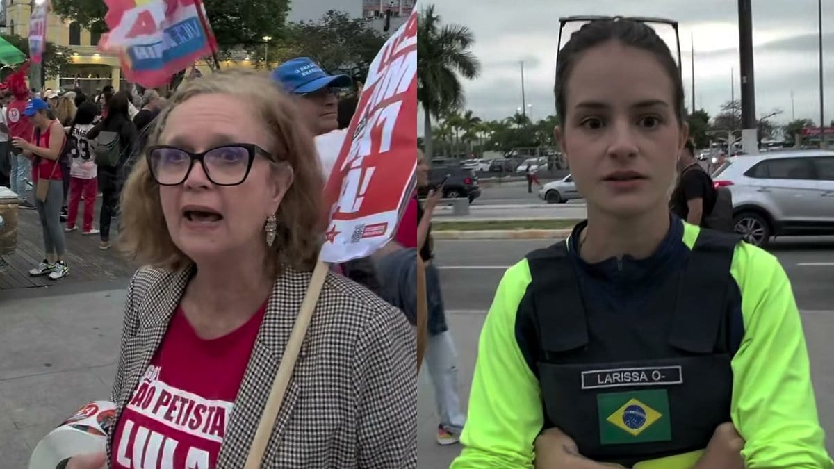 Apoiadora de Lula se irrita com jovem agente da Prefeitura que não aceitou adesivo em Florianópolis