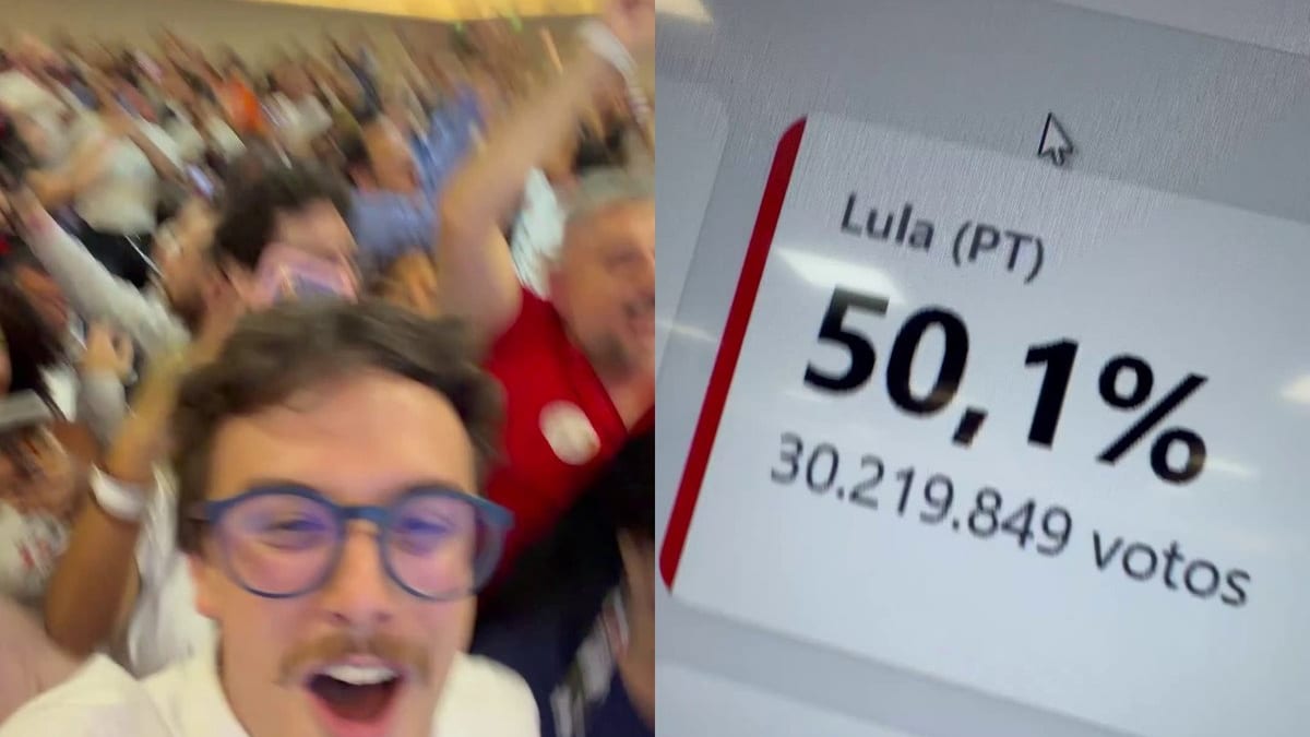 Apoiadores de Lula explodem em festa quando o petista passa Flávio Bolsonaro na apuração do 2º turno