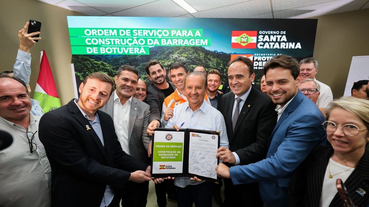 Barragem de R$ 162,8 milhões em Botuverá vai segurar 20,2 milhões de m³ de água para proteger Brusque e Itajaí