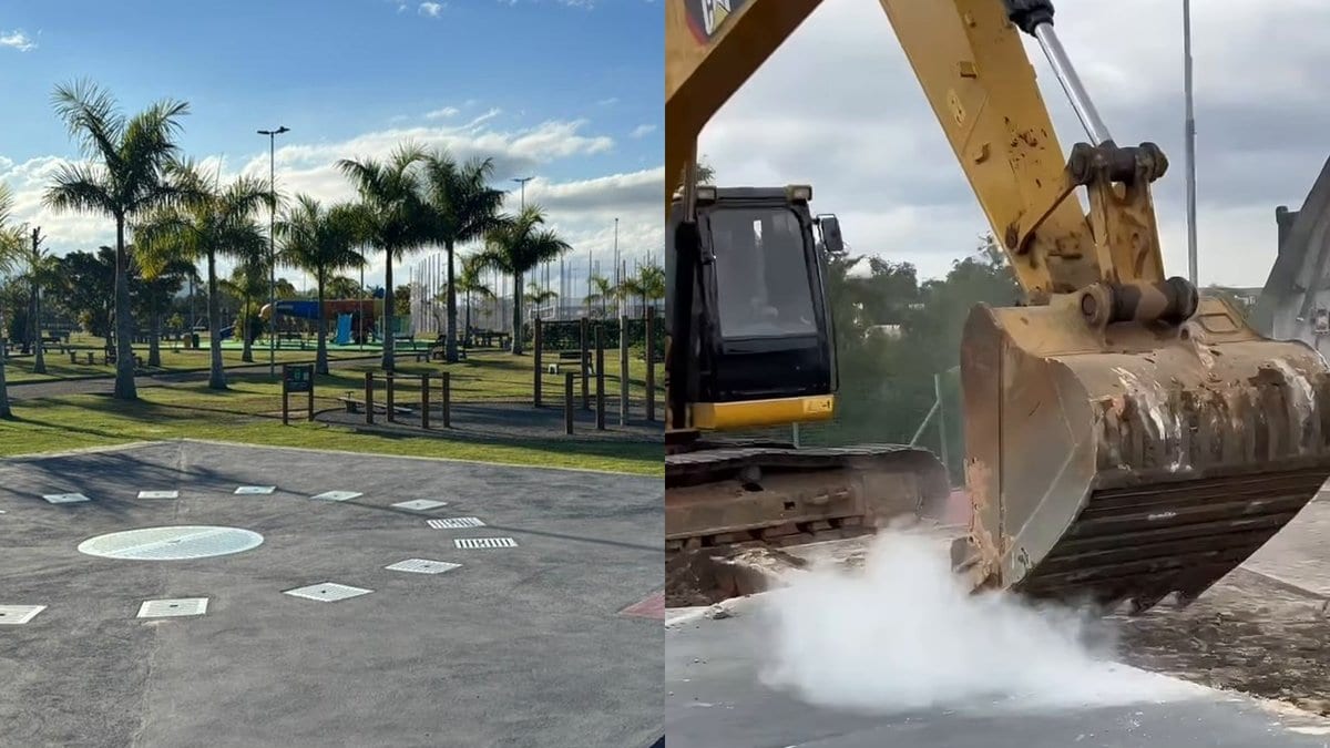 “É de revoltar”: Justiça manda desmontar chafariz inaugurado há 4 meses em parque de Criciúma