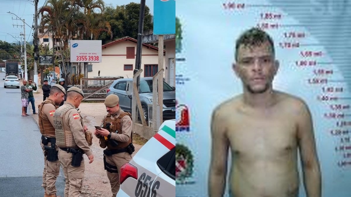 Criminoso do Pará rouba mulher em academia, se esconde debaixo da cama e é baleado pela PM em Brusque - Foto