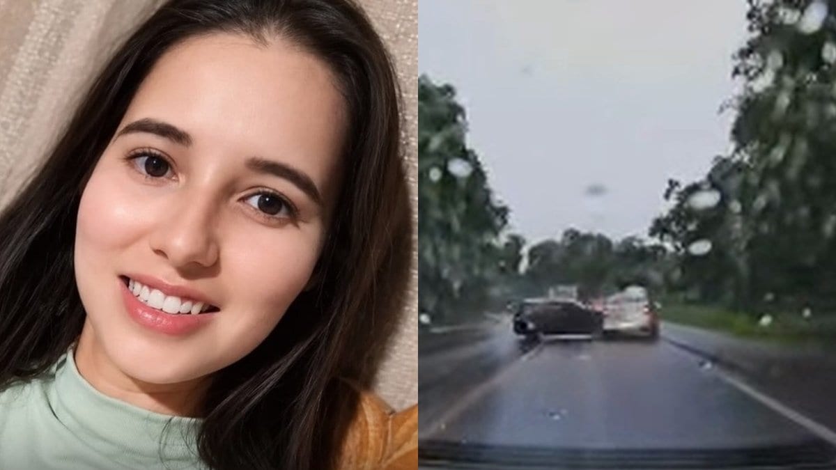 Enfermeira de 35 anos morre em batida entre três carros na BR-282 e câmera flagra o acidente em SC