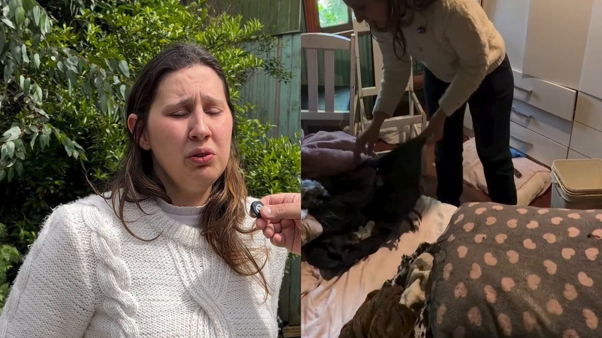 Filha mostra a roupa molhada de gasolina e a cama onde seis homens queimaram o pai acamado em SC