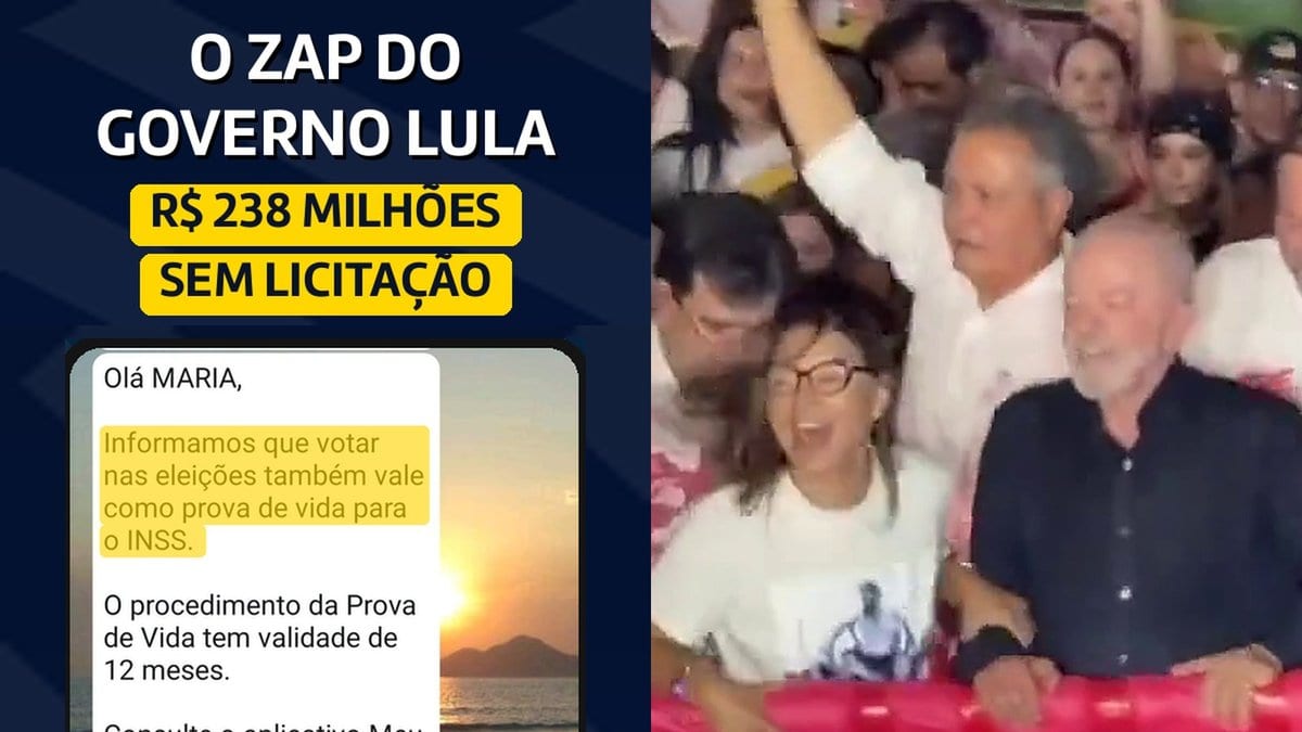 Sem licitação: governo Lula gastou R$ 238 milhões com zaps sobre benefícios