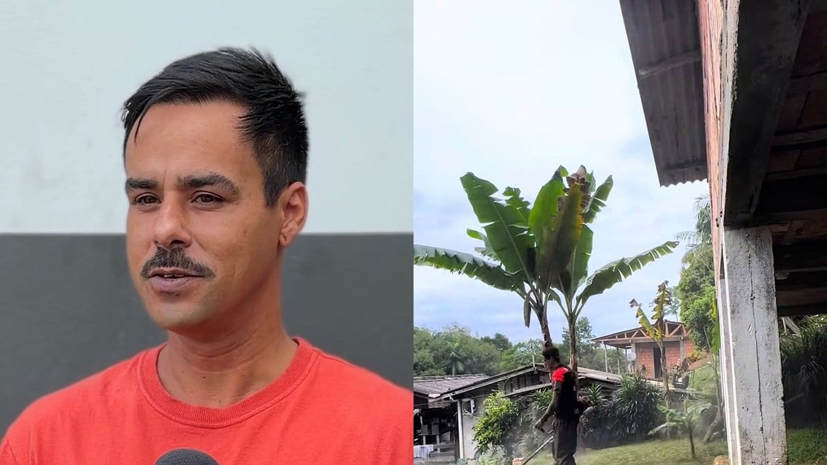Homem roça de graça terrenos de quem não pode pagar em Blumenau: “vale muito mais do que dinheiro”