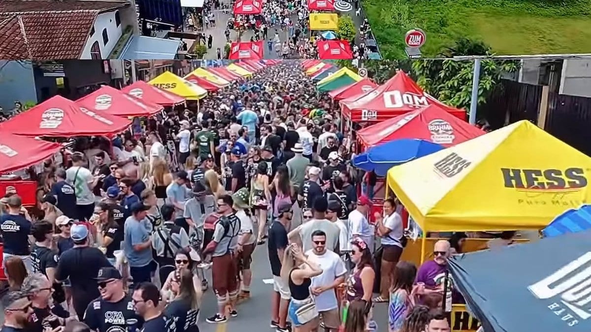 Joinville vira Alemanha por um dia e multidão toma a Via Gastronômica de ponta a ponta no Stammtisch