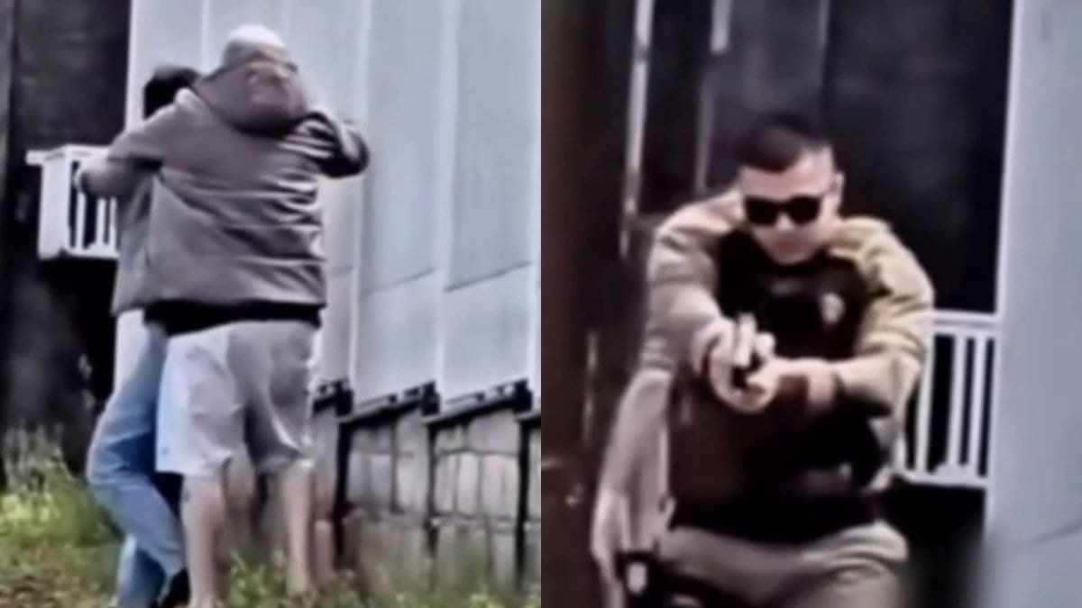 “Larga a arma!”: câmera de PM mostra os últimos segundos de homem que fez mulher refém em Criciúma