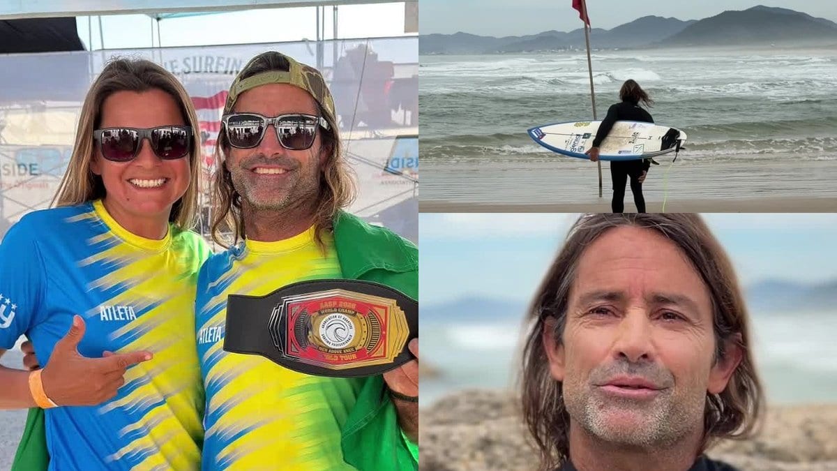 Do desafio à glória mundial: a história do manezinho que se tornou campeão de parasurf na Califórnia