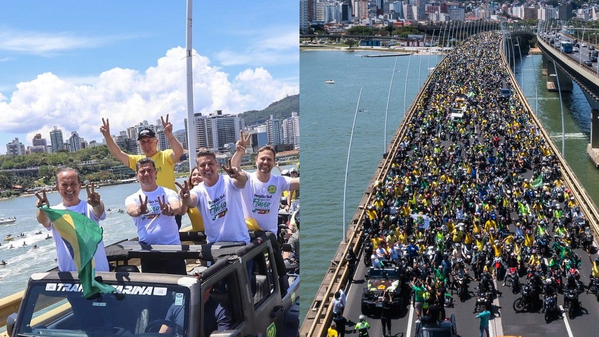 Moro diz que Florianópolis teve “a maior motociata da história” e crava: “Lula vai ser derrotado dia 25”