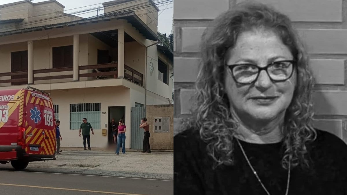 Morre mulher de 56 anos que segurava o neto bebê no colo quando o marido atirou na cabeça dela em SC