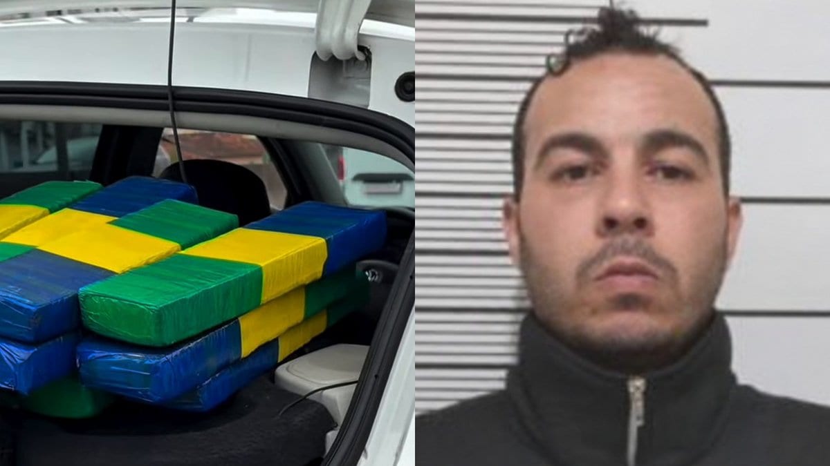 Motorista quebra o celular antes de descer e PM acha 30 kg de maconha no porta-malas do Gol em Itapema