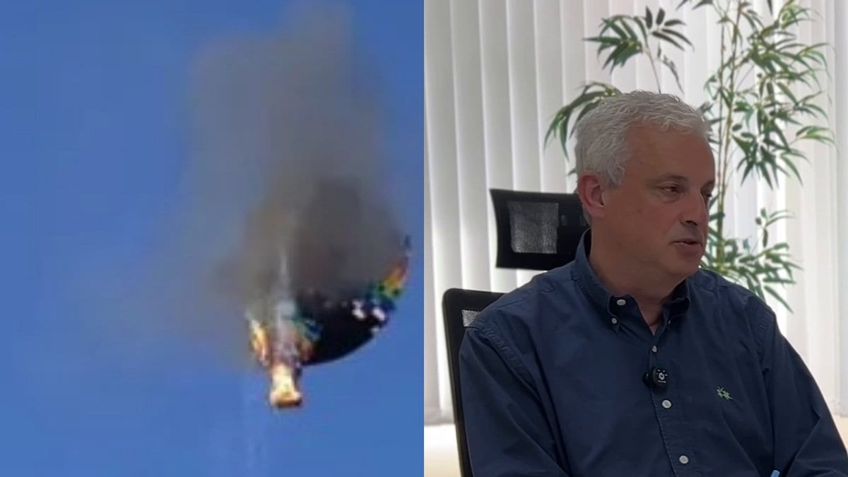 “Ele foi imprudente”: MP denuncia piloto que pulou e soltou a fita do balão em chamas com oito a bordo em SC