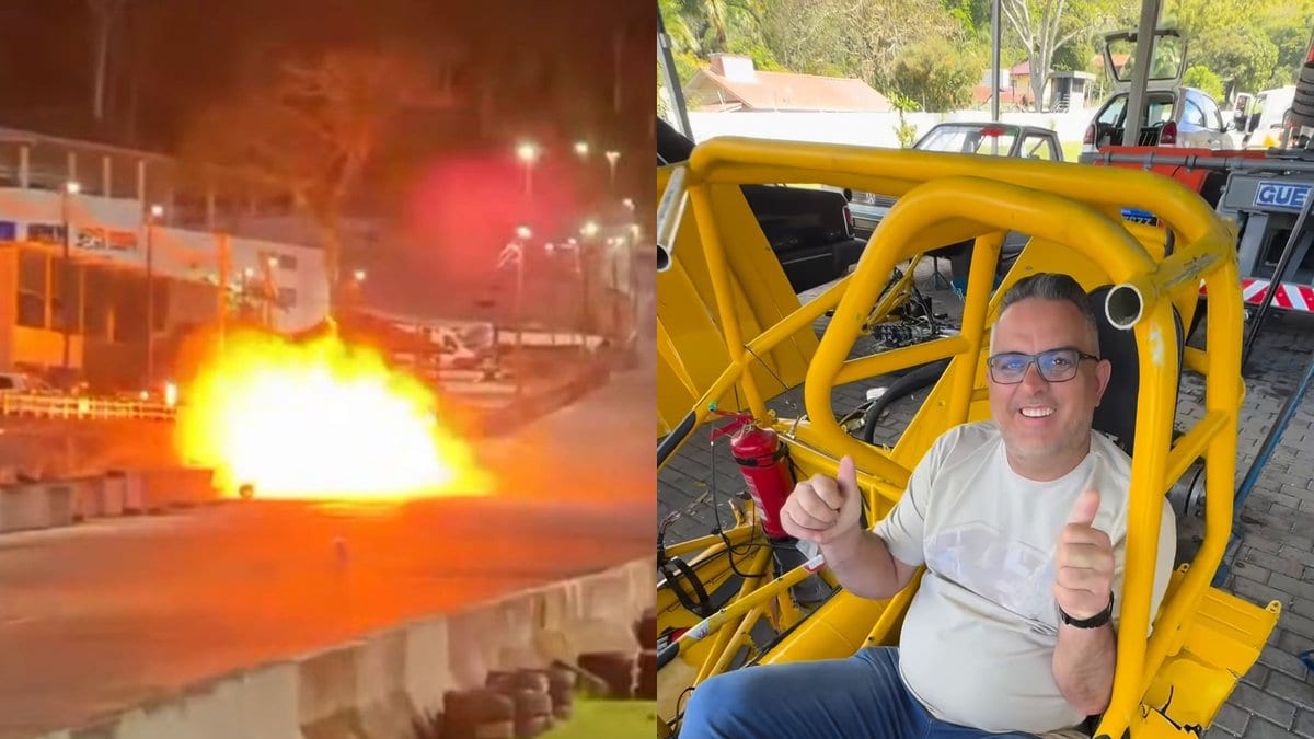 Piloto sai andando de Opala que explodiu em Balneário Camboriú e diz: “Deus fez a parte dele”