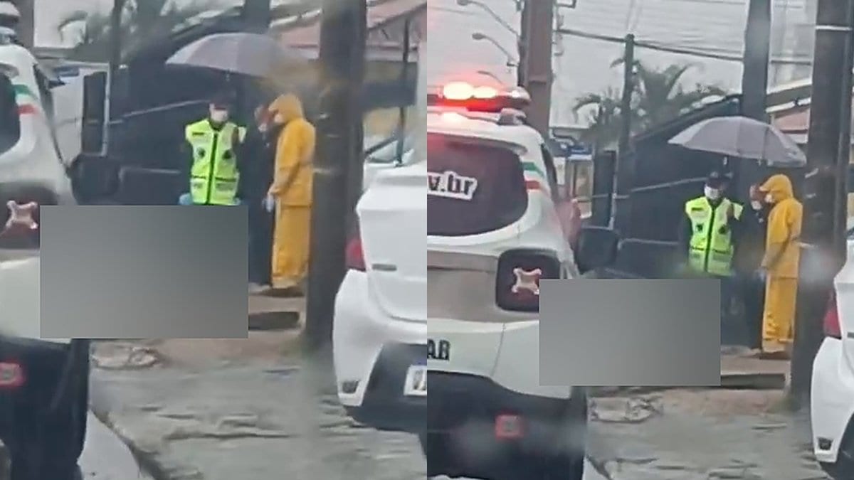 URGENTE: PMSC neutraliza homem que teria tentado entrar com faca em escola de Tijucas