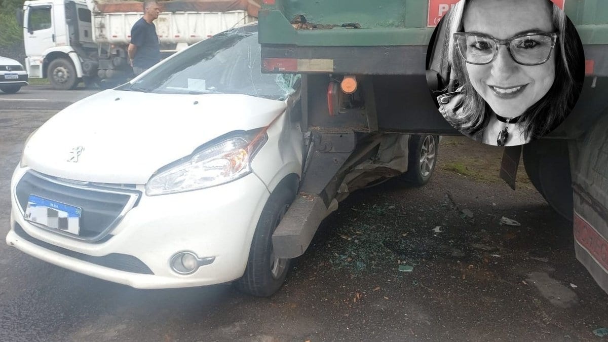 “Vou lembrar sempre da tua alegria”: professora de 38 anos morre após bater em caminhão parado em SC - Foto