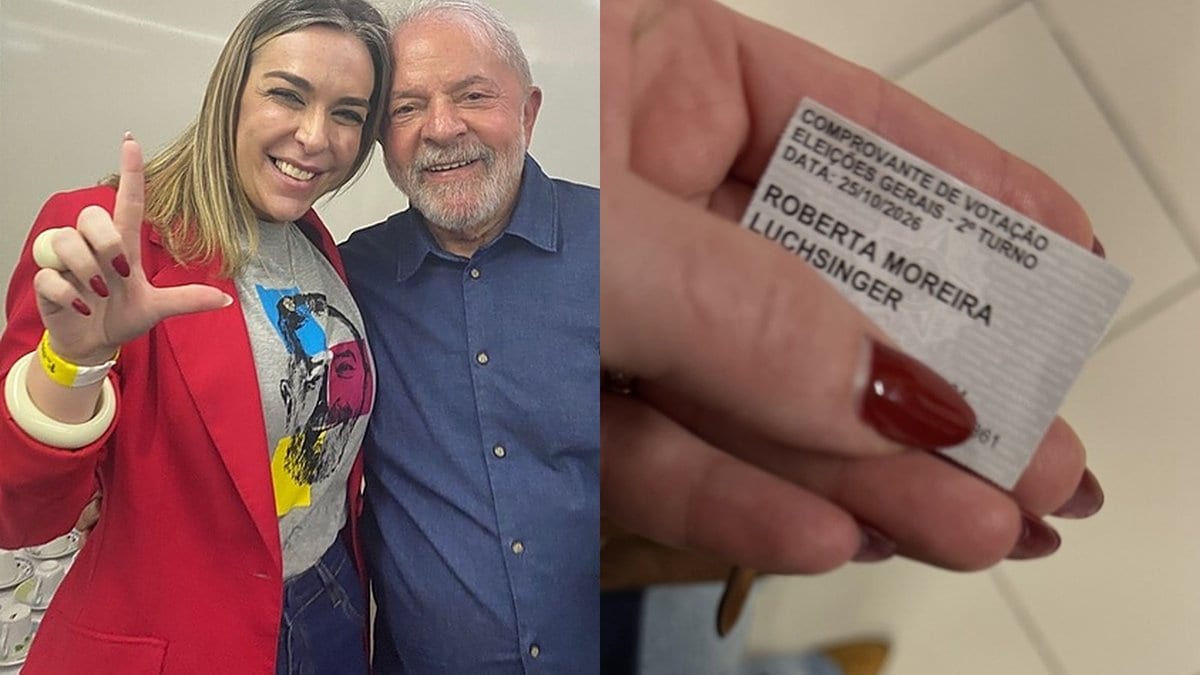 Chamada de “pilantra” por Lula, Roberta Luchsinger vota em Flávio Bolsonaro e mostra o comprovante - Foto