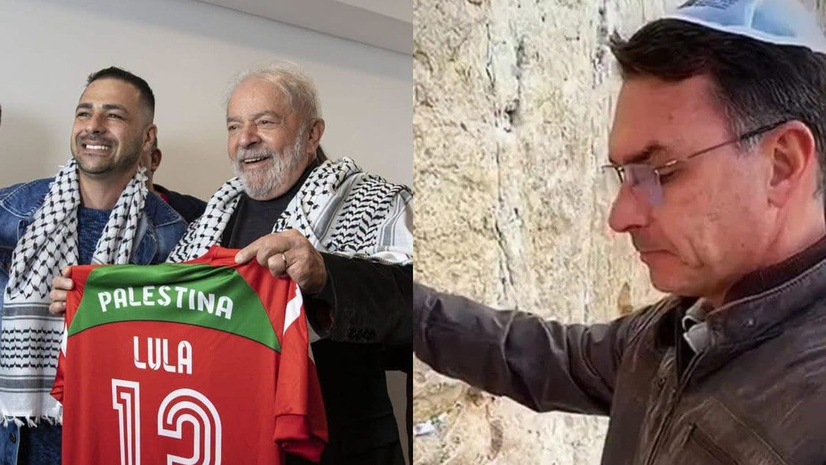 Flávio Bolsonaro vence em Israel com 81% e Lula vence na Palestina com 96% - Foto